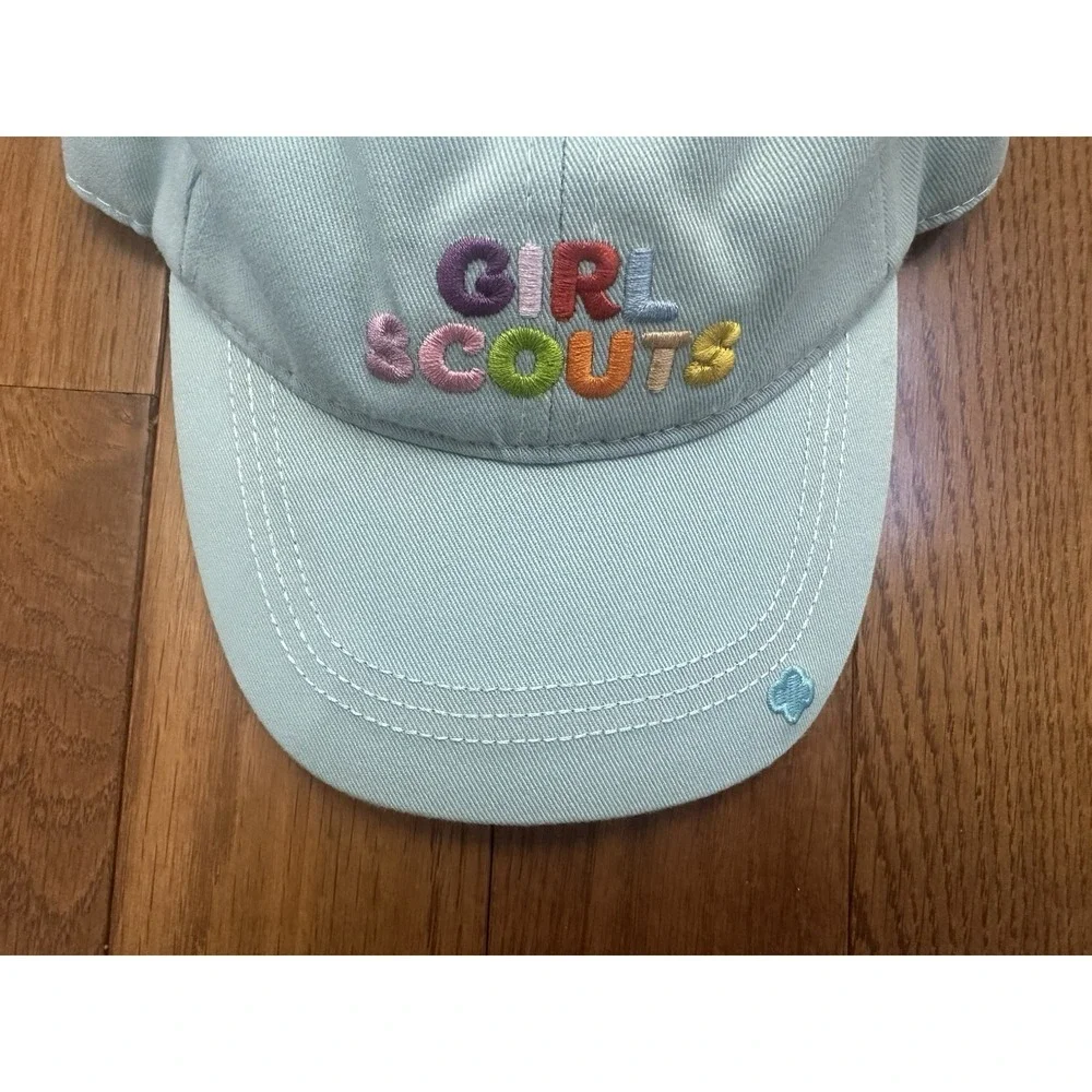 Girl Scouts Girl Power Cinch Bag Purple Trefoil Backpack‎ Baseball Hat Blue
